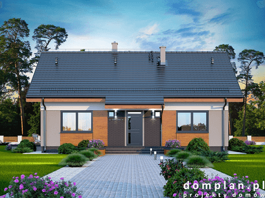 Wizualizacja domu jednorodzinnego Santia Bis