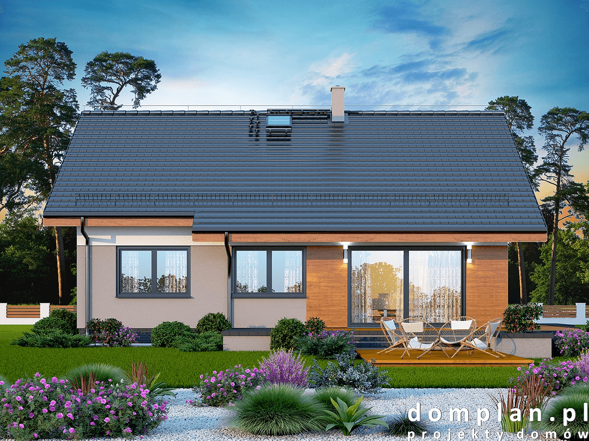 Wizualizacja domu jednorodzinnego Santia Bis