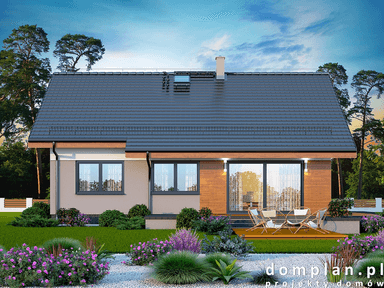 Wizualizacja domu jednorodzinnego Santia Bis
