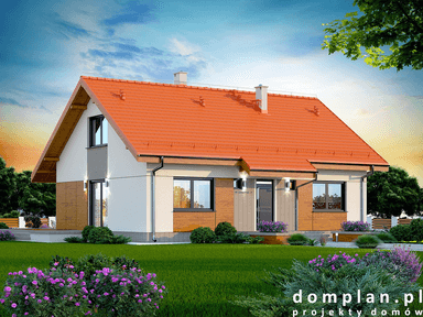 Wizualizacja domu jednorodzinnego Santia Bis