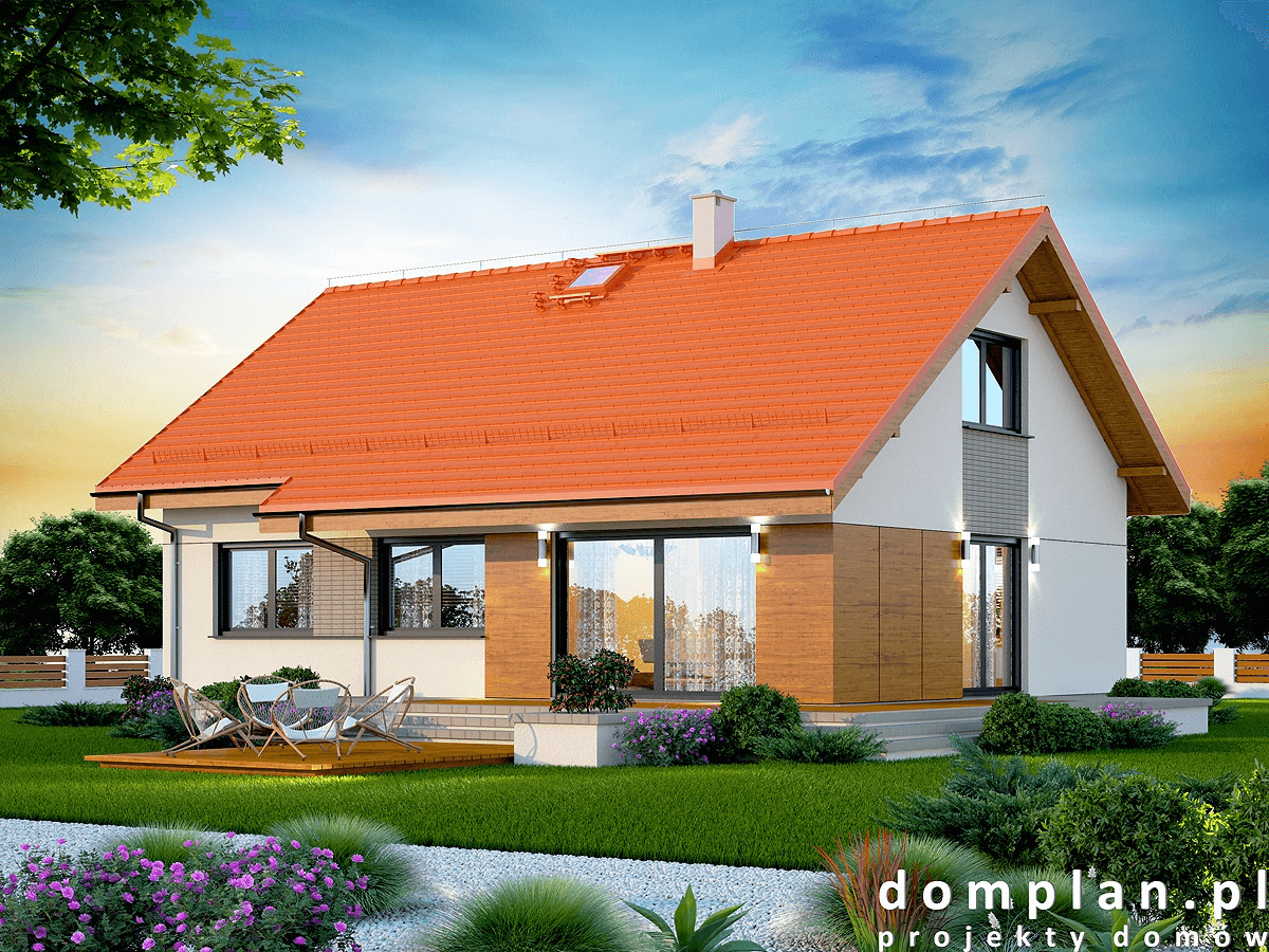 Wizualizacja domu jednorodzinnego Santia Bis