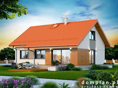 Wizualizacja domu jednorodzinnego Santia Bis