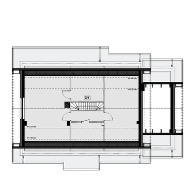 Rzut poddasza domu jednorodzinnego Santina Bis 1M