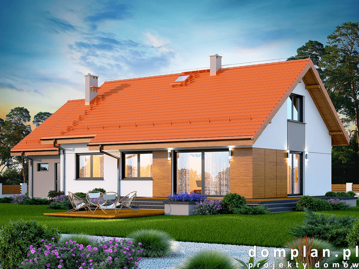 Wizualizacja domu jednorodzinnego Santina Bis 1M