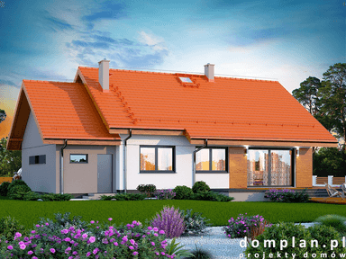 Wizualizacja domu jednorodzinnego Santina Bis 1M