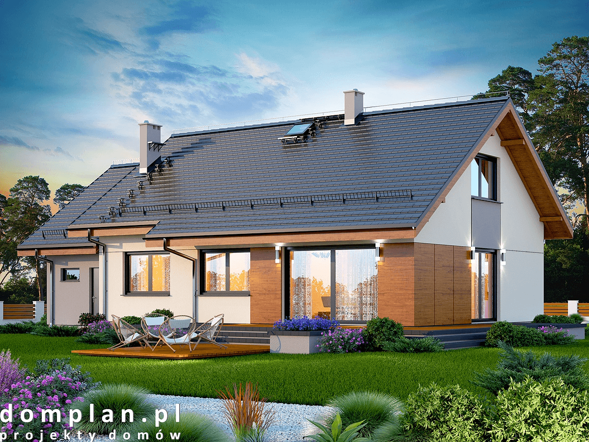 Wizualizacja domu jednorodzinnego Santina Bis 1M