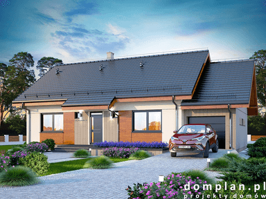 Wizualizacja domu jednorodzinnego Santina Bis 1M