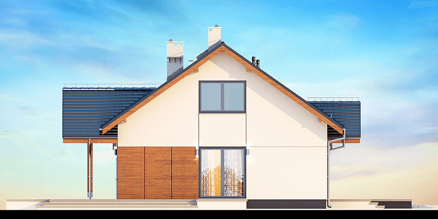 Elewacja boczna domu Saratoga 1M