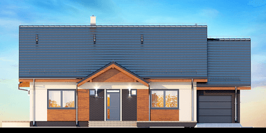 Elewacja frontowa domu Saratoga 1M