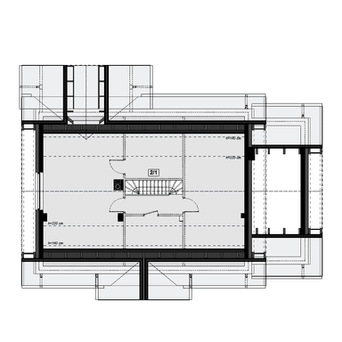 Rzut poddasza domu jednorodzinnego Saratoga 1M