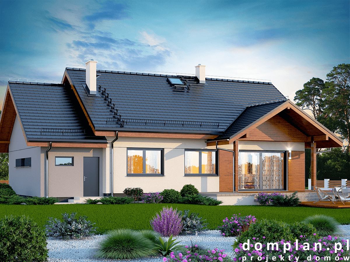 Wizualizacja domu jednorodzinnego Saratoga 1M