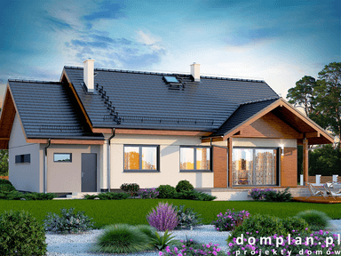 Wizualizacja domu jednorodzinnego Saratoga 1M