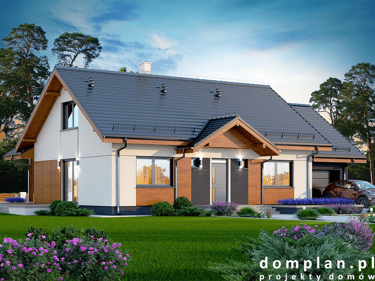 Wizualizacja domu jednorodzinnego Saratoga 1M