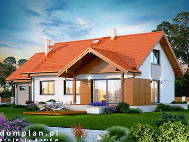 Wizualizacja domu jednorodzinnego Saratoga 1M