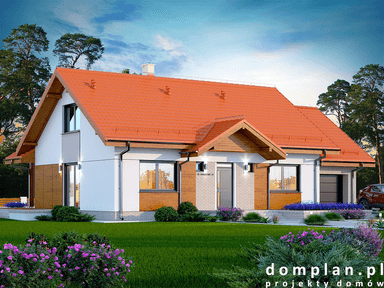 Wizualizacja domu jednorodzinnego Saratoga 1M