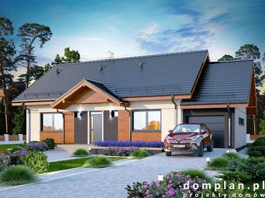 Wizualizacja domu jednorodzinnego Saratoga 1M