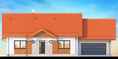 Elewacja frontowa domu Saratoga 2M