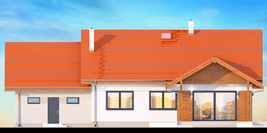 Elewacja ogrodowa domu Saratoga 2M