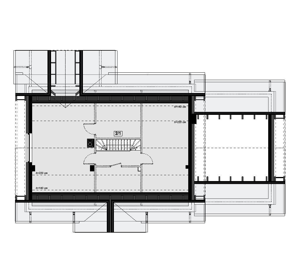 Rzut poddasza domu jednorodzinnego Saratoga 2M