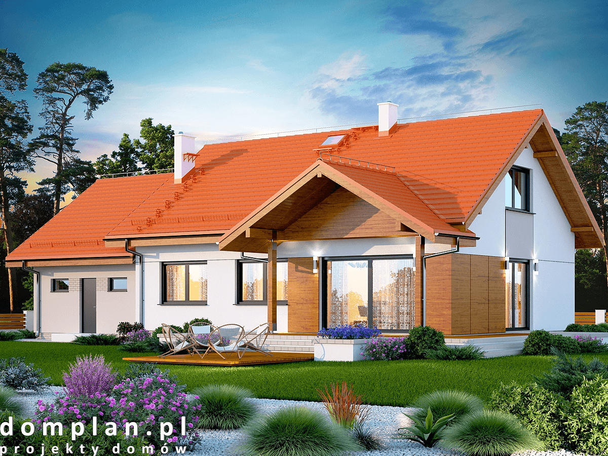 Wizualizacja domu jednorodzinnego Saratoga 2M