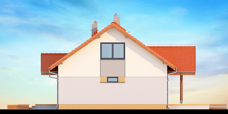 Elewacja boczna domu Saratoga