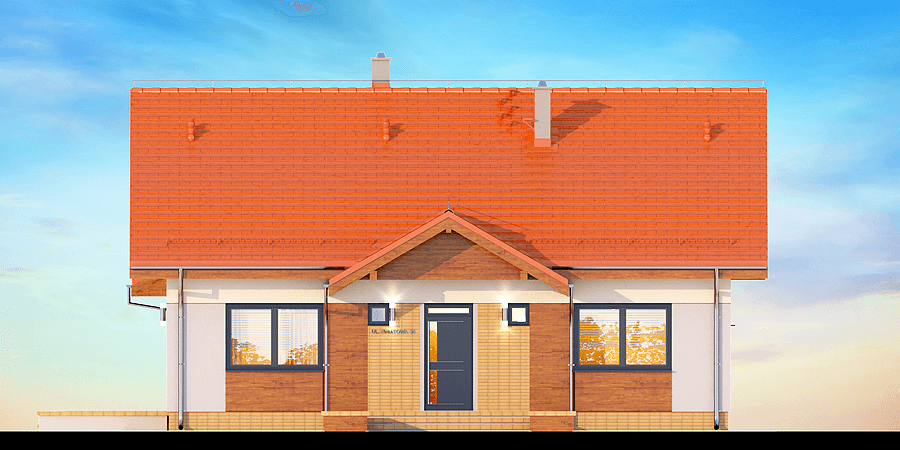 Elewacja frontowa domu Saratoga