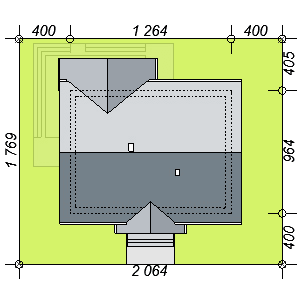 Usytuowanie domu Saratoga na działce