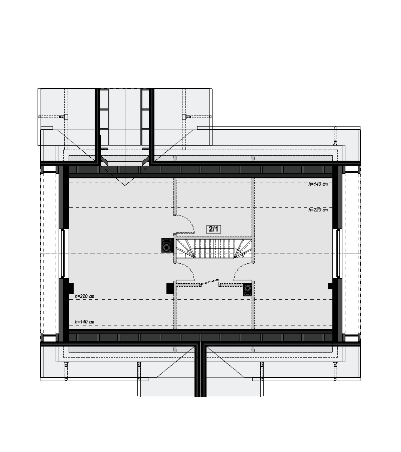 Rzut poddasza domu jednorodzinnego Saratoga