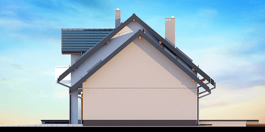 Elewacja boczna domu jednorodzinnego Torina 2M