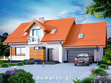 Wizualizacja domu jednorodzinnego Torina 2M