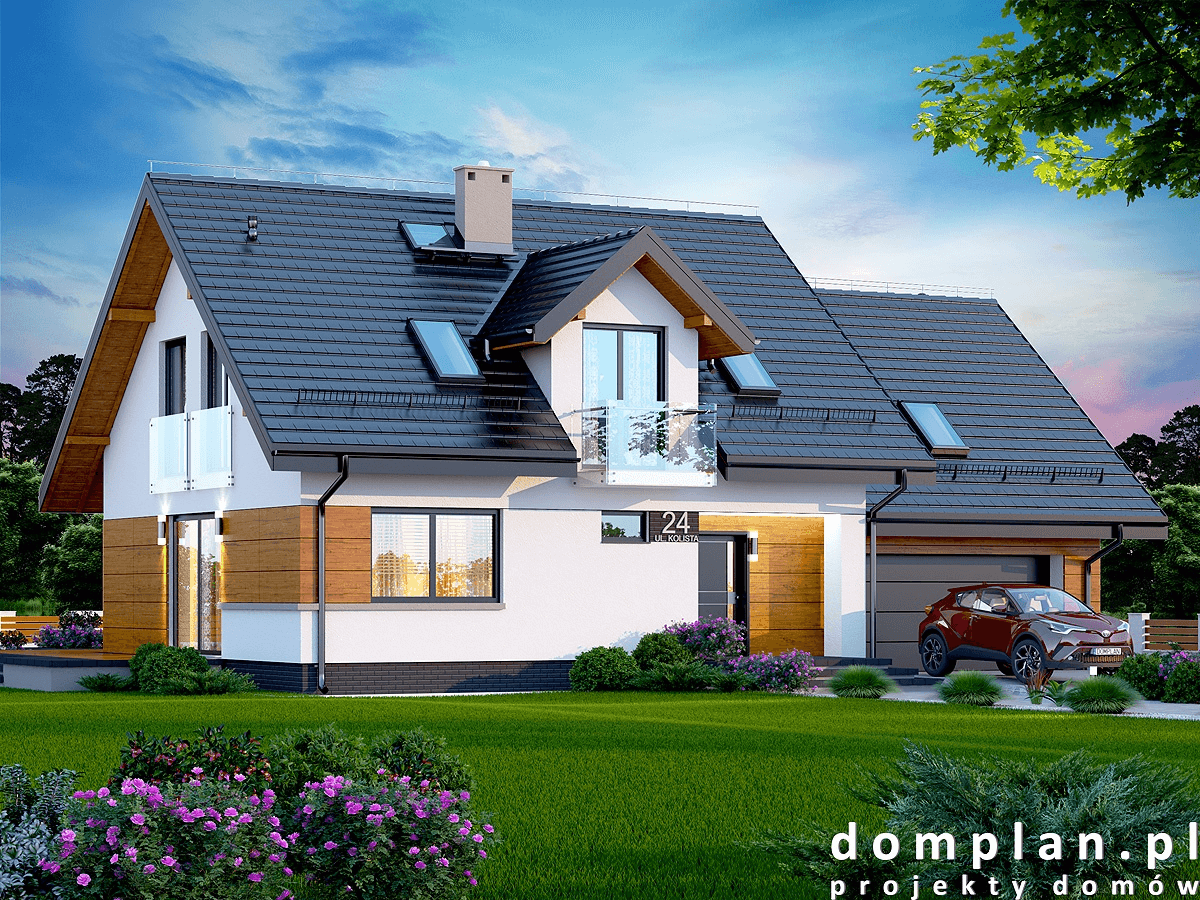 Wizualizacja domu jednorodzinnego Torina 2M