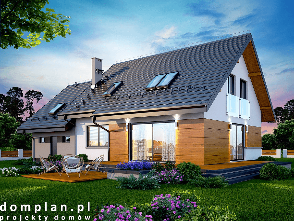 Wizualizacja domu jednorodzinnego Torina 2M