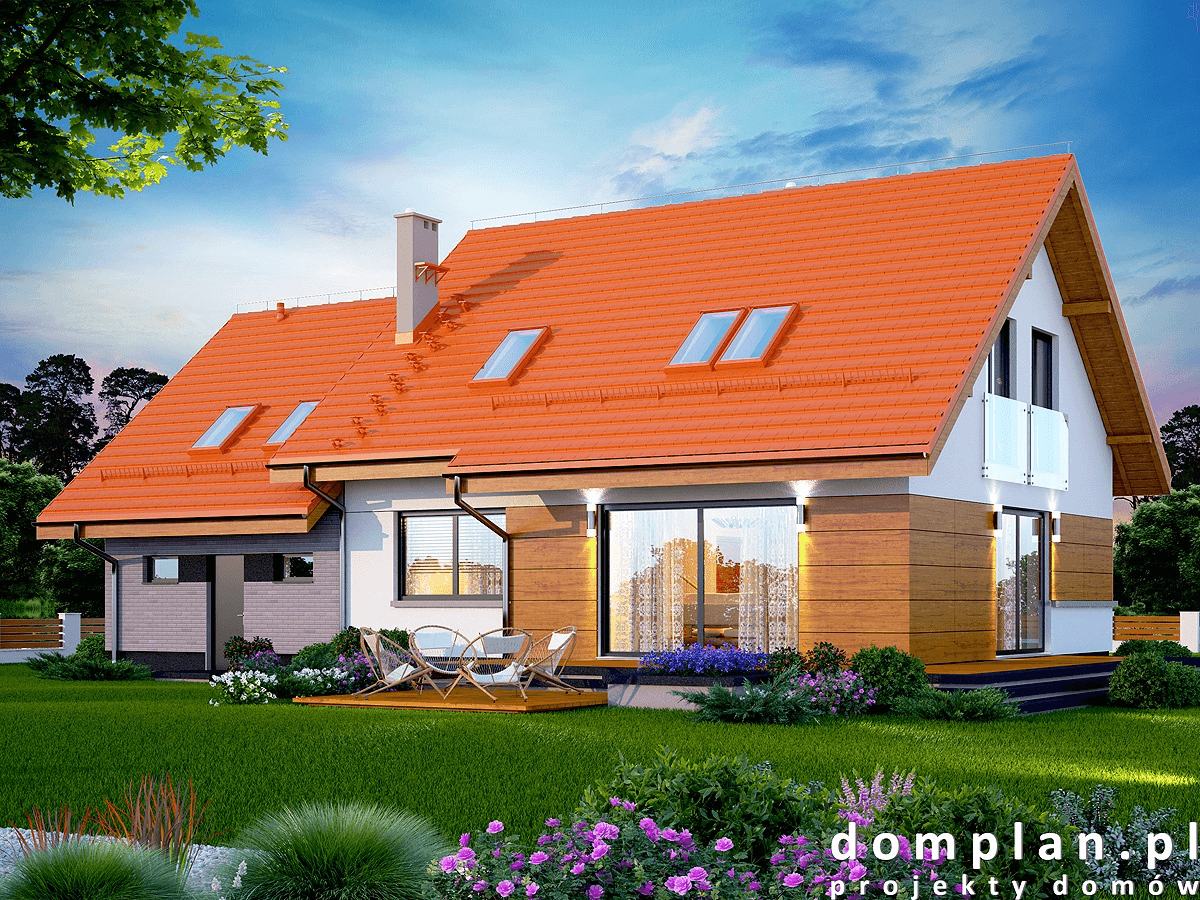 Wizualizacja domu jednorodzinnego Torina 2M