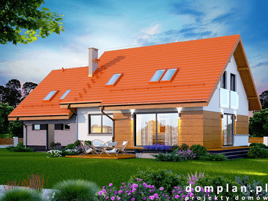 Wizualizacja domu jednorodzinnego Torina 2M