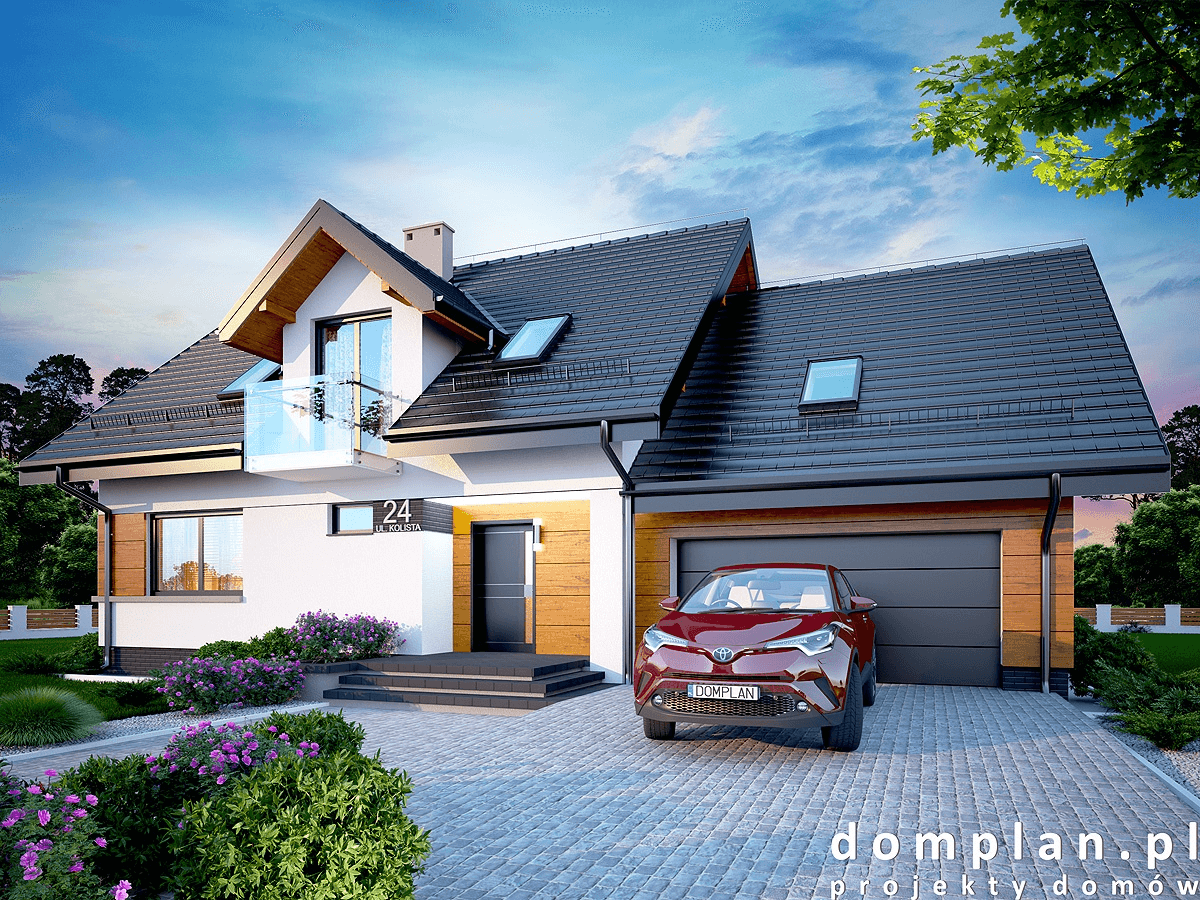 Wizualizacja domu jednorodzinnego Torina 2M