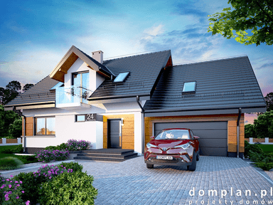Wizualizacja domu jednorodzinnego Torina 2M