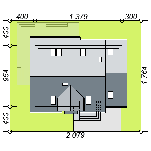 Usytuowanie domu jednorodzinnego Torina na działce
