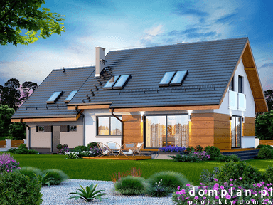 Wizualizacja domu jednorodzinnego Torina Bis 2M