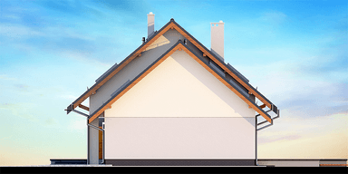 Elewacja boczna domu jednorodzinnego Torina Bis