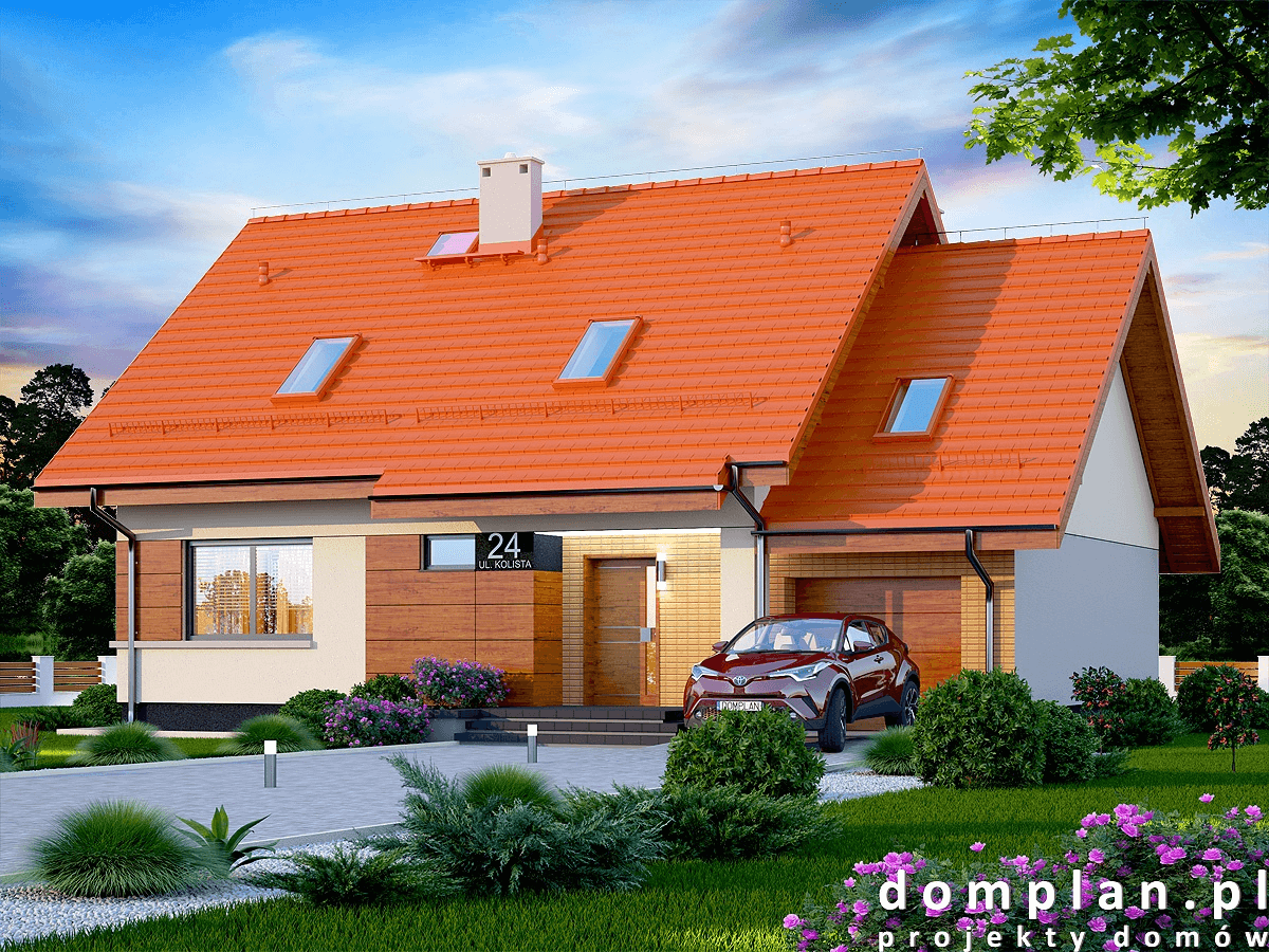 Wizualizacja domu jednorodzinnego Torina Bis