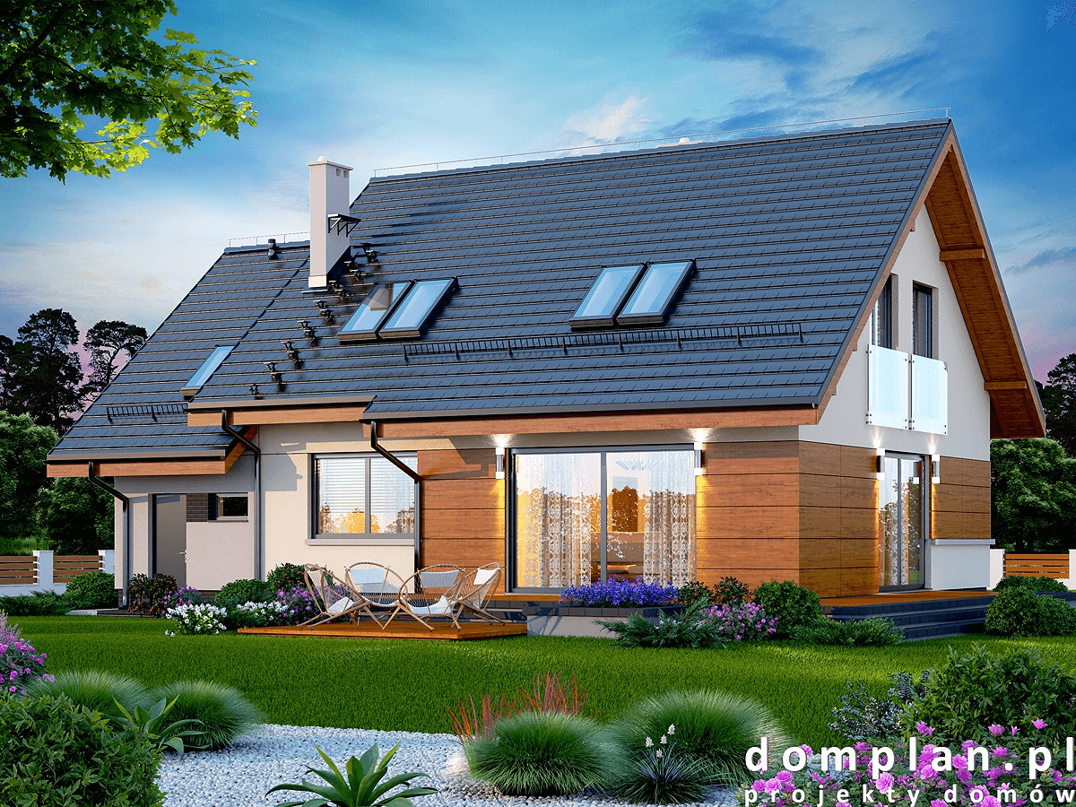 Wizualizacja domu jednorodzinnego Torina Bis