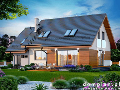 Wizualizacja domu jednorodzinnego Torina Bis