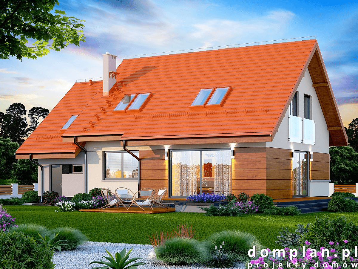 Wizualizacja domu jednorodzinnego Torina Bis