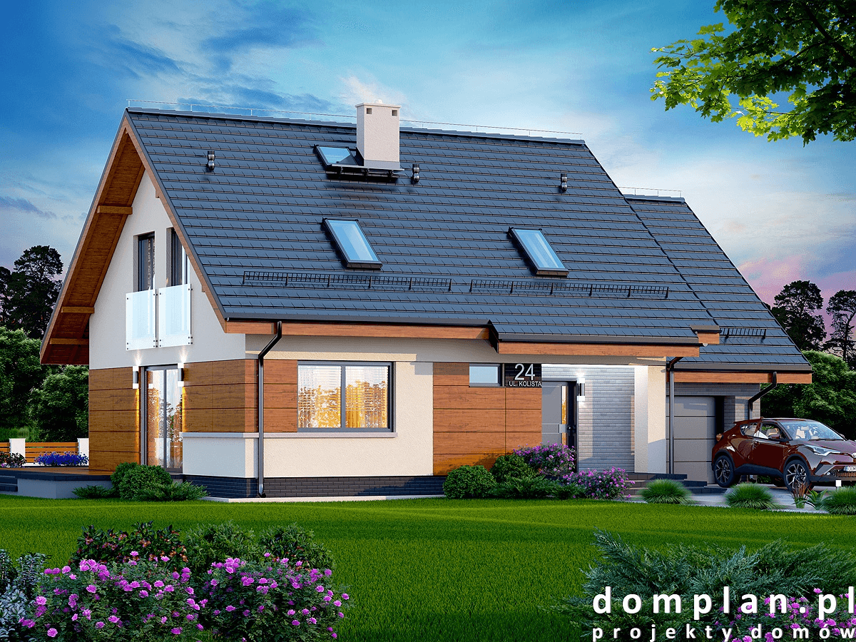 Wizualizacja domu jednorodzinnego Torina Bis