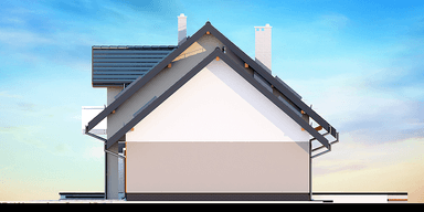 Elewacja boczna domu Torina mała 2M