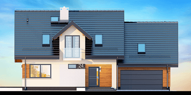 Elewacja frontowa domu Torina mała 2M