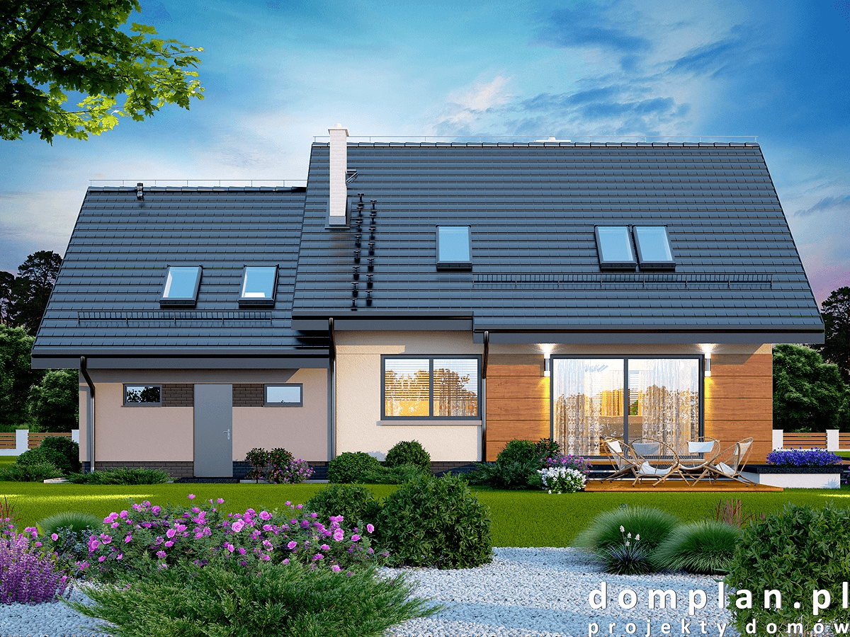 Wizualizacja domu jednorodzinnego Torina 2M