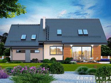 Wizualizacja domu jednorodzinnego Torina 2M