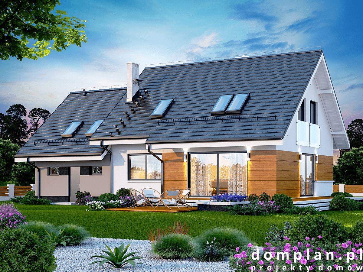 Wizualizacja domu jednorodzinnego Torina 2M