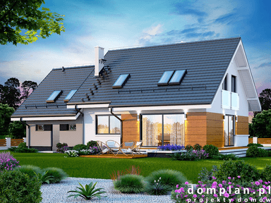 Wizualizacja domu jednorodzinnego Torina 2M